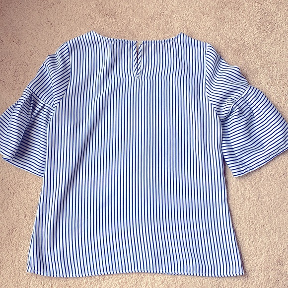Skies Are Blue Striped Blouse - Picture 4 of 5